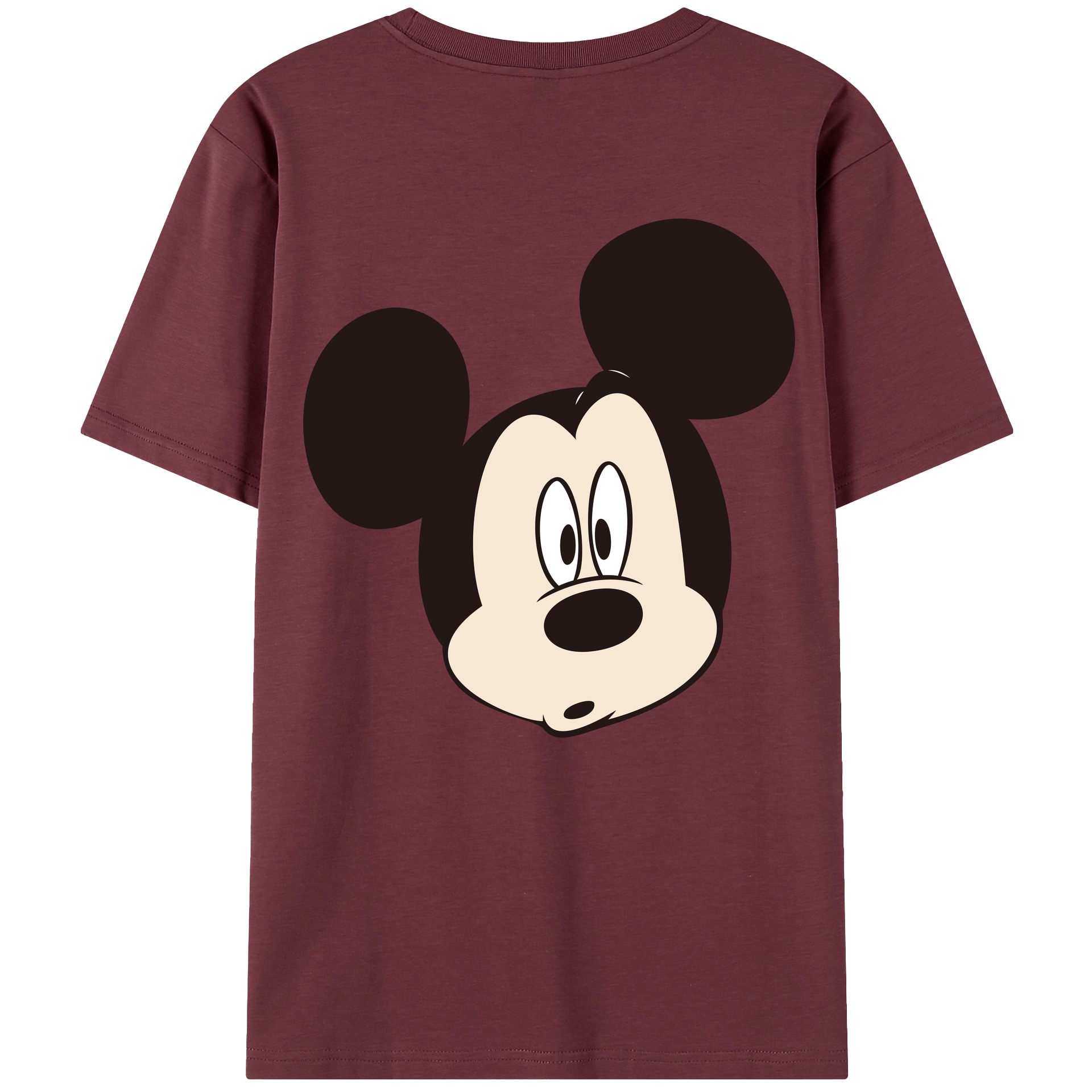 （画像用） ミッキーマウス Mickey Mouse 綿100％半袖Tシャツ（背面プリント）